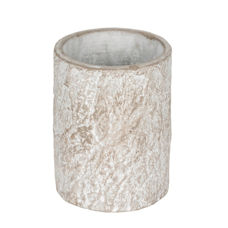 Wenko Kelímek na zubní kartáčky Albacete, cement, pr. 8,5 x 10,5 cm