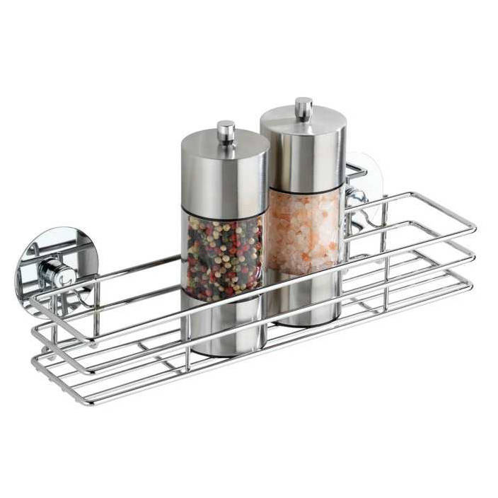 Kuchyňská polička TurboFix, chromovaná ocel, WENKO 5635100 stříbrná 4483