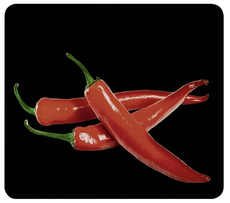HOT CHILI skleněná ochranná deska pro sporák — velký, WENKO 2712941500 černá