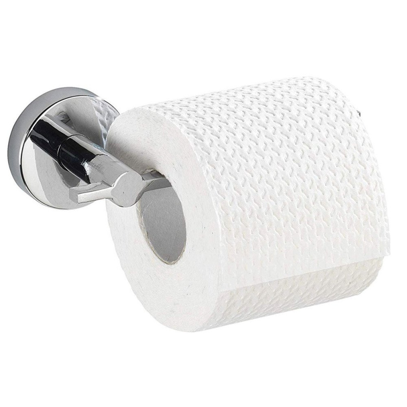 Nástěnný držák na toaletní papíř CAPRI, Vacuum-Loc, WENKO 22322100 stříbrná