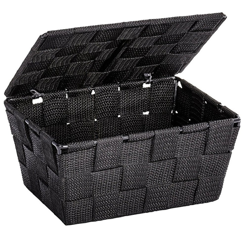 Koš na skladování ADRIA BLACK, WENKO 22197100 černá