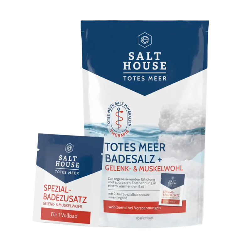 Salt House Sůl do koupele na klouby a svaly sada 400 g + 20 ml