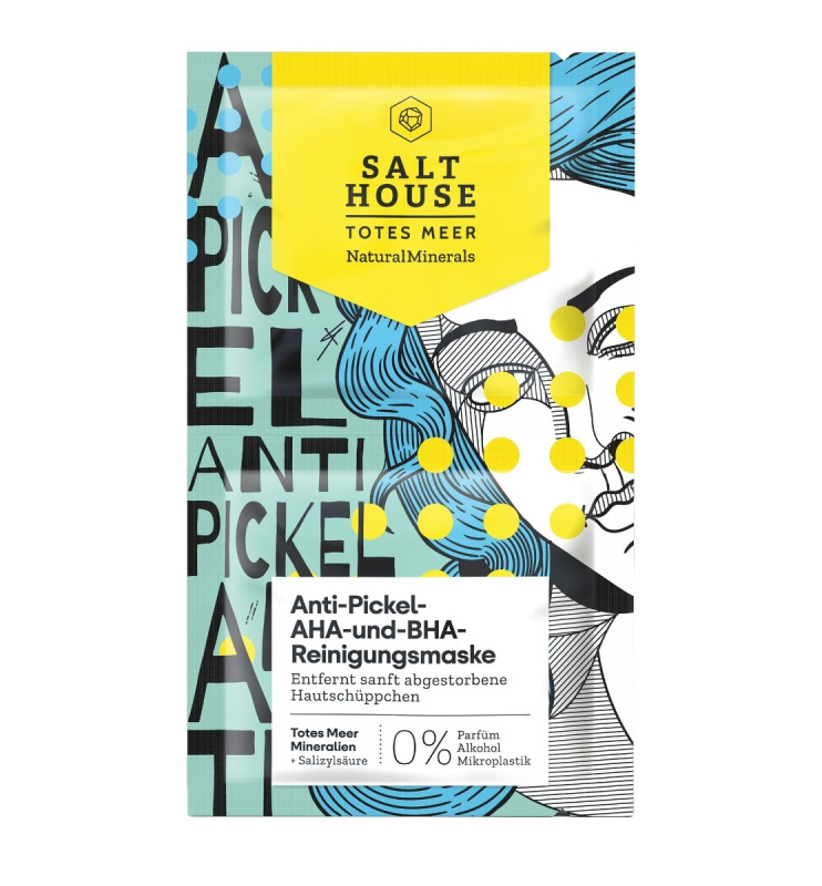 Salt House Natural Minerals Anti-pimple AHA and BHA Cleansing Mask čisticí maska 2x6 ml