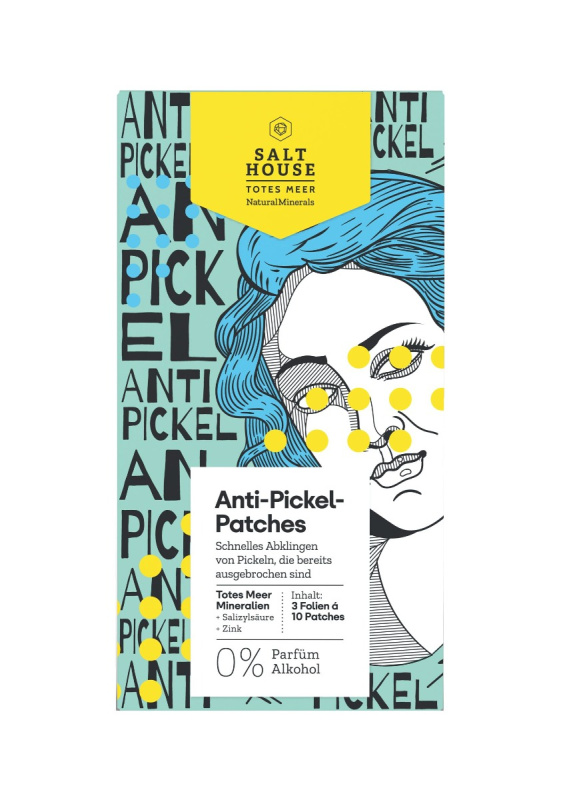 Salt House Natural Minerals Anti-pimple Patches náplasti na problematickou pleť proti akné 30 ks