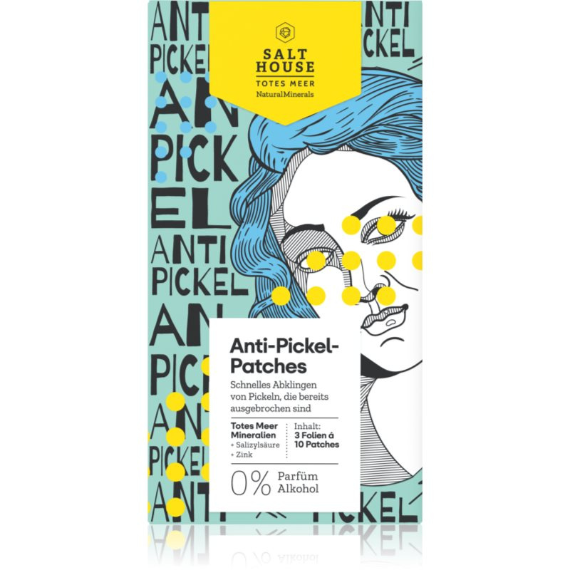 Salt House Natural Minerals Anti-pimple Patches náplasti na problematickou pleť proti akné 30 ks