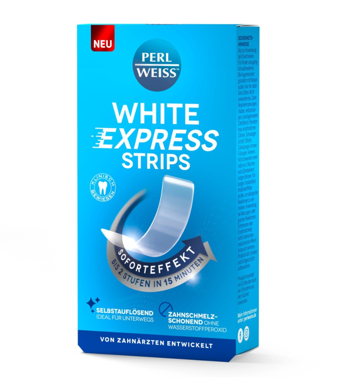 Perl Weiss White Strips Express bělicí pásky 4 ks