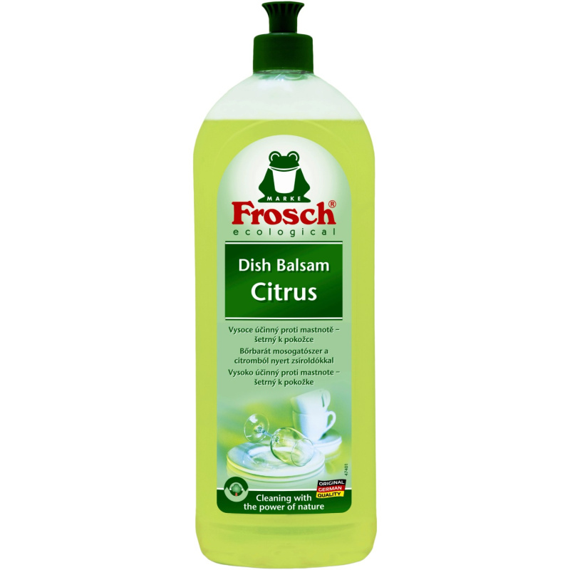 Prostředek na nádobí Frosch - citron, 750 ml