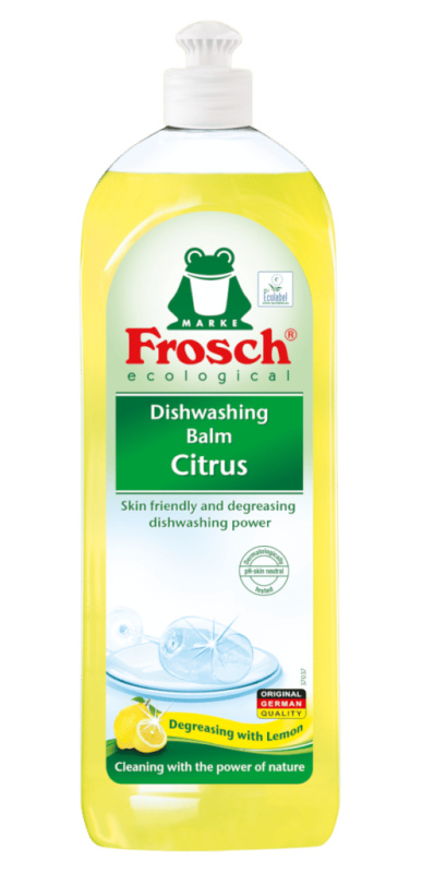 Prostředek na nádobí Frosch - citron, 750 ml