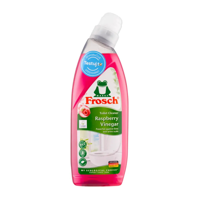 Čisticí WC gel Frosch - malina, 750 ml