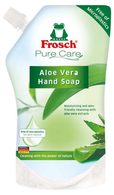 Tekuté mýdlo Frosch - aloe vera,  náhradní náplň, 500 ml