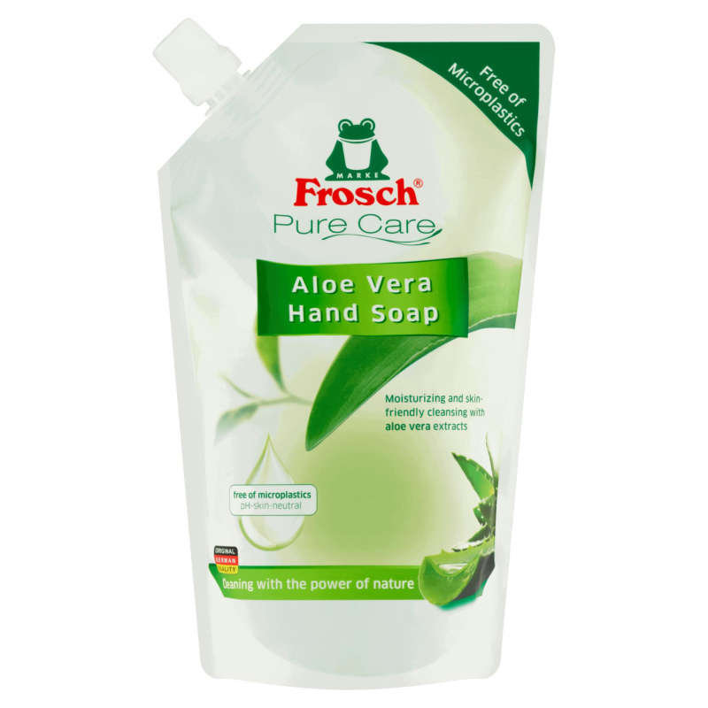 Tekuté mýdlo Frosch - aloe vera,  náhradní náplň, 500 ml