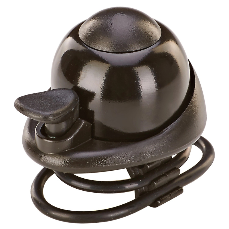 Prophete Cyklistický zvonek se silikonovým držákem, černá, pr. 3 cm