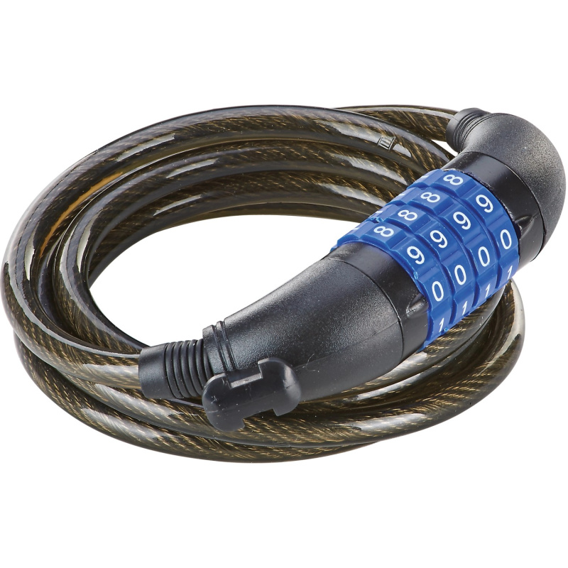 Prophete Spirálový lankový zámek s číselným kódem, 1500 x 8 mm
