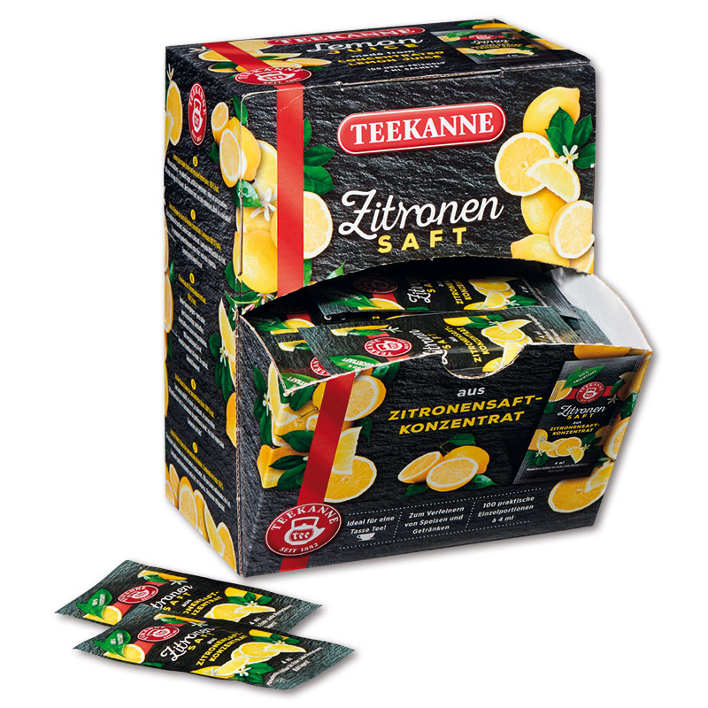 Šťáva citronová - Teekanne, 100 x 4 ml