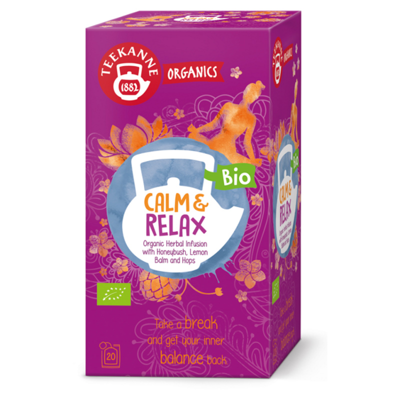 Bylinný čaj Teekanne ORGANICS - Calm & Relax, 20x 1,8 g