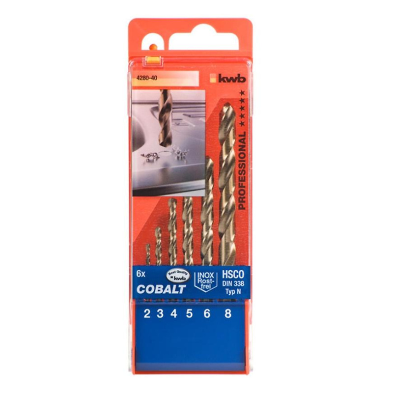 Vrtáky kobalt HSS CO 2 - 8 kass. 6 ks