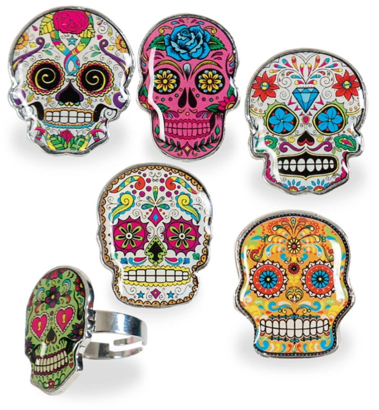 Prsten Sugar Skull - 1 kus