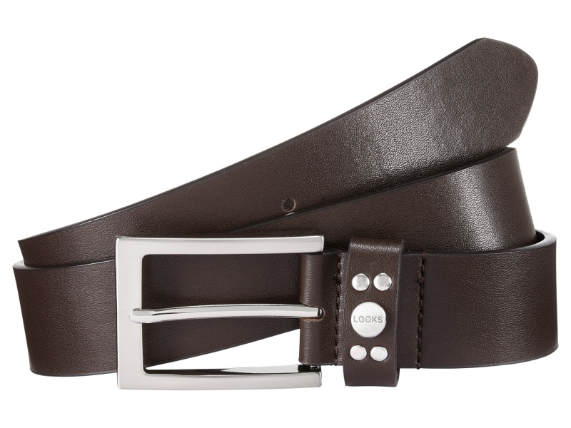 Looks by Wolfgang Joop Pánský kožený pásek (hnědá, 90-95)