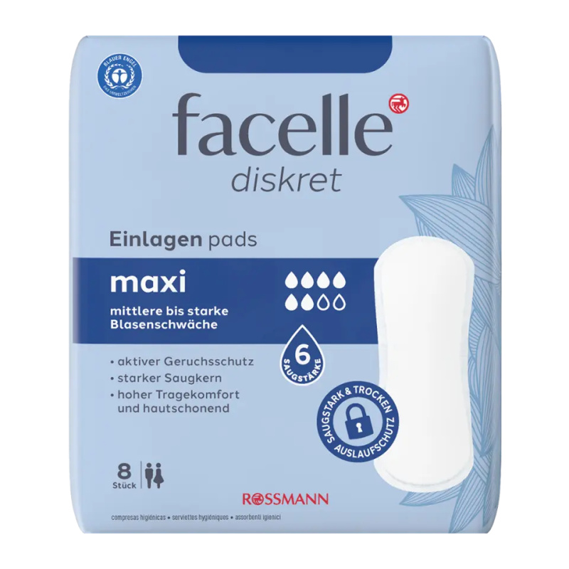 Facelle Discret Maxi inkontinenční vložky na noc