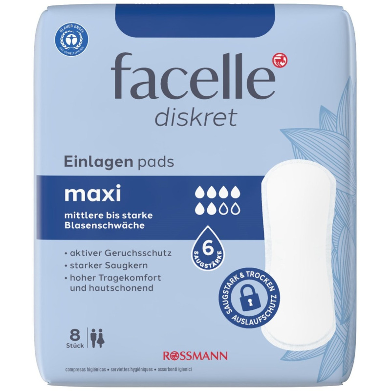 Facelle Discret Maxi inkontinenční vložky na noc