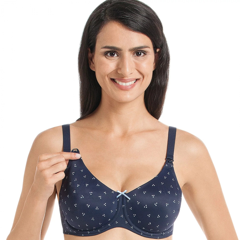 Dámská kojící podprsenka  Miss Dotty 5081 - Anita 70G tmavě modrá