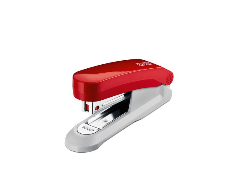 Novus E 15 - sešívačka - na 15 listů, červená