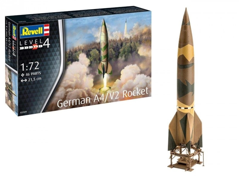 Revell Model Kit raketa V2 Vergeltungswaffe 2 A4 Plastic 03309 1:72