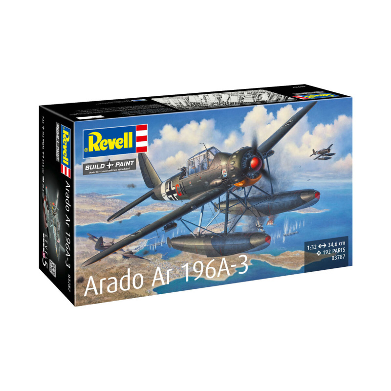plastikový model letadla arado ar 196a-3 seaplane 1/32