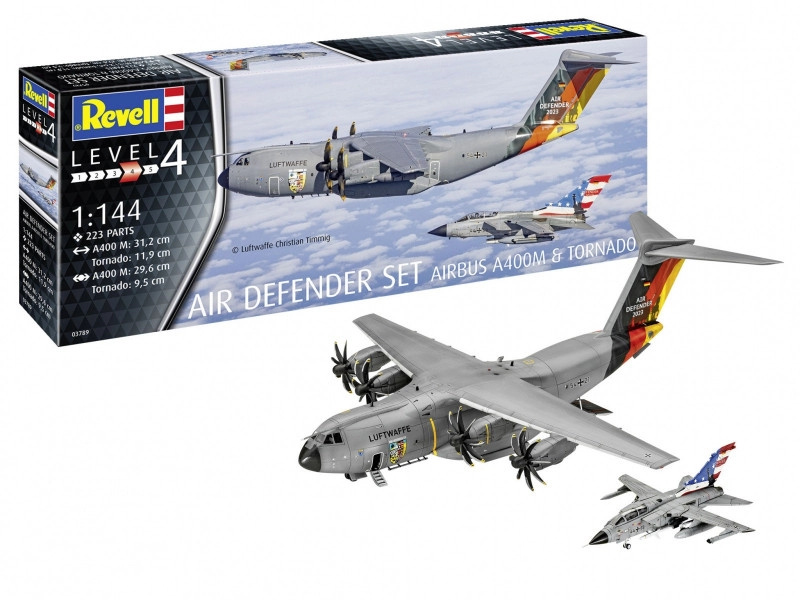 Revell Air Defender Airbus A400M & Tornado Plastic ModelKit 03789 1:144