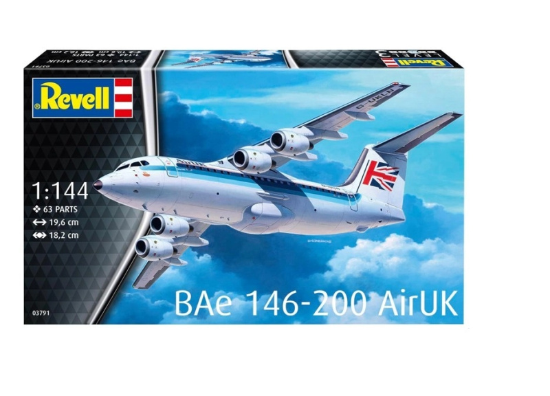 Model letadla BAE 146 RJ85 1/144
