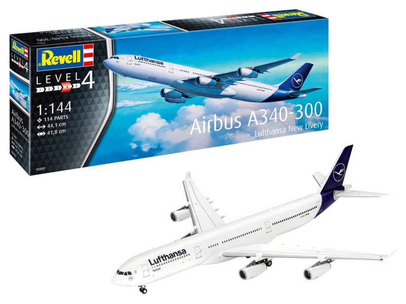 Revell Airbus A340-300 Lufthansa New Livery 1:144