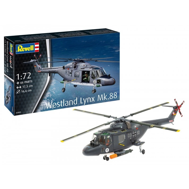 Revell Plastic ModelKit vrtulník 03805 Westland Lynx 1:72