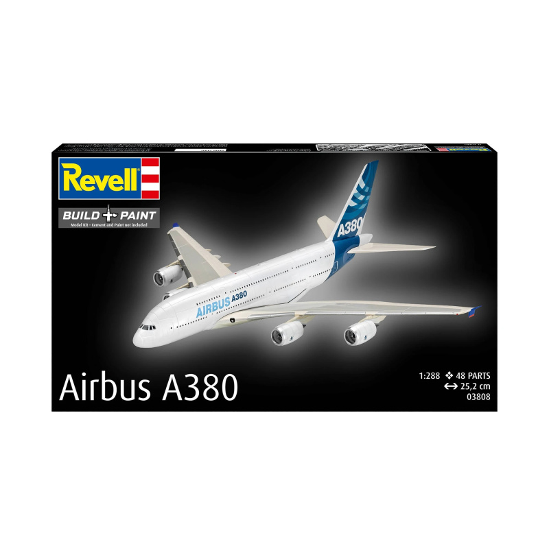 Revell Plastic ModelKit letadlo 03808 Airbus A380 1:288