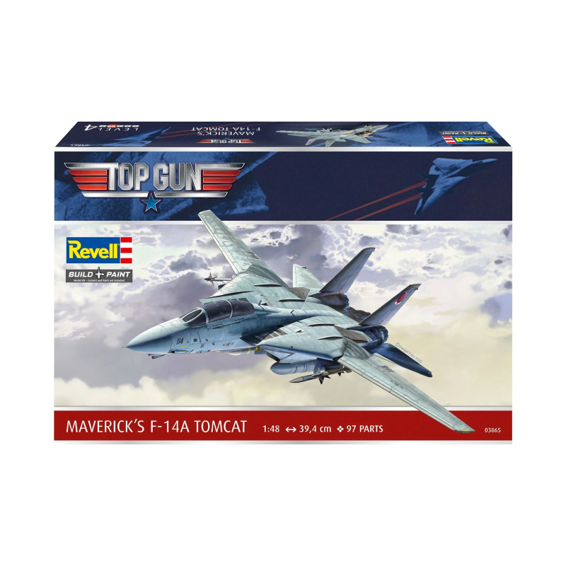 Revell Plastic ModelKit letadlo 03865 - Maverick's F-14A Tomcat ‘Top Gun’ (1:48)