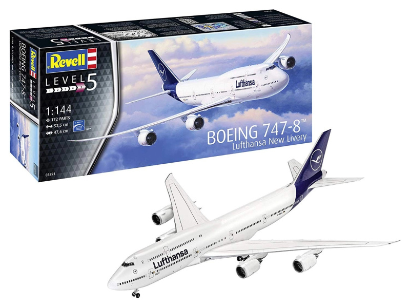 Revell Boeing 747-8 Lufthansa New Livery 03891 1:144