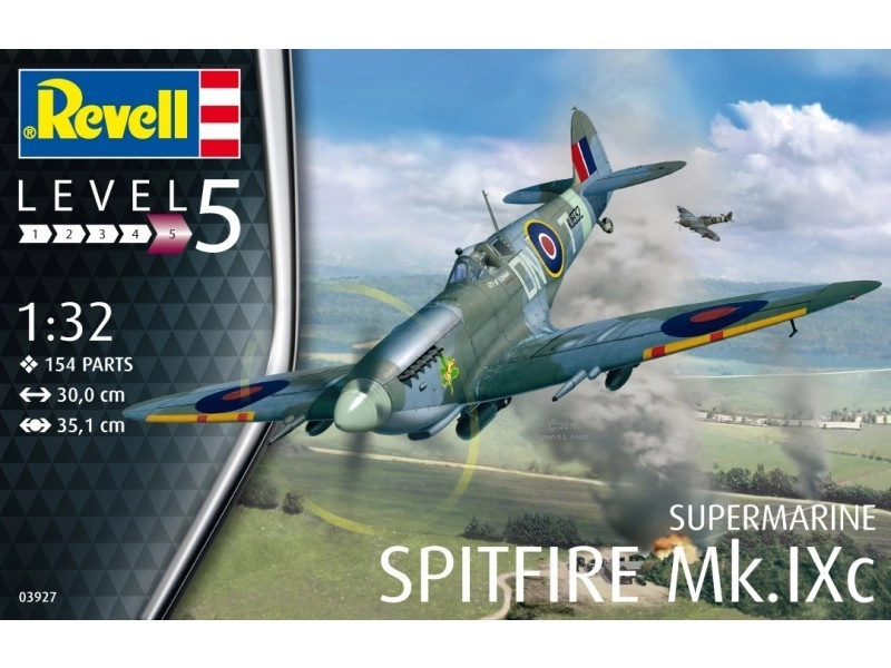 Revell Plastic modelky plane 03927 Spitfire Mk.IXC 1:32