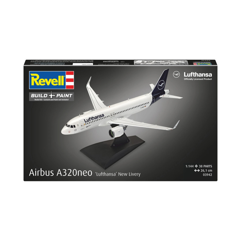 Revell Plastic ModelKit letadlo 03942 - Airbus A320 Neo Lufthansa "New Livery" (1:144)