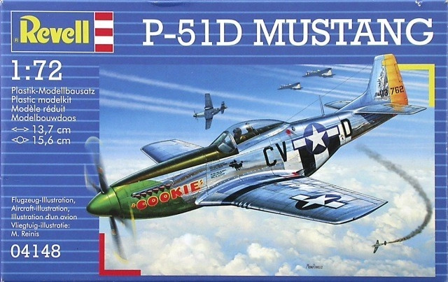 Revell Plastic ModelKit letadlo 04148 P-51D MUSTANG 1:72