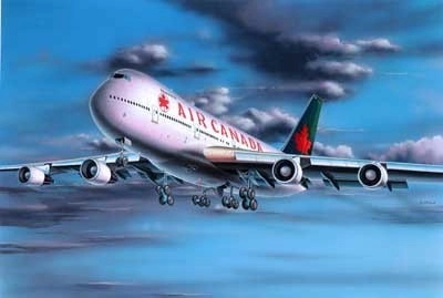 Revell Model Kit Plastic plane 04210 Boeing 747 200 Air Canada 1:390