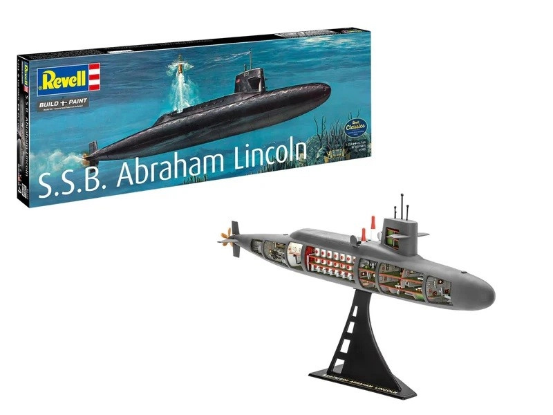 Revell S.S.B. Abraham Lincoln w/ Interior 1:253
