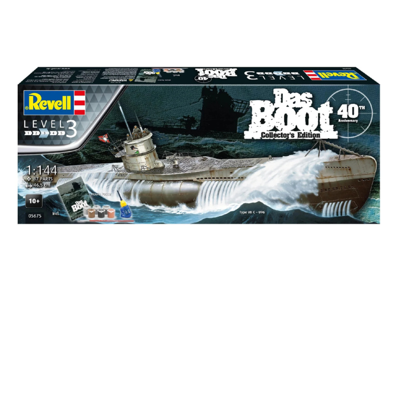 Revell Gift-Set ponorka 05675 Movie Set DAS BOOT 40th Anniversary 1:144