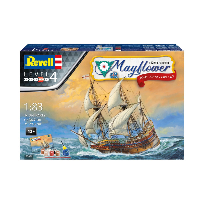Revell Gift-Set loď 05684 - Mayflower 400th Anniversary (1:83)