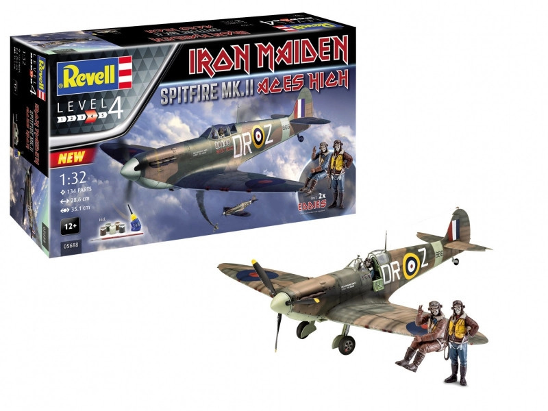 Revell Spitfire Mk.II Aces High Iron Maiden Gift Set 05688 1:32