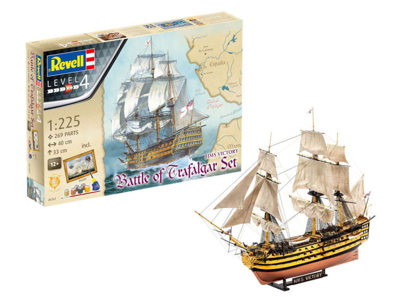 Revell Gift-Set loď 05767 Battle of Trafalgar 1:225