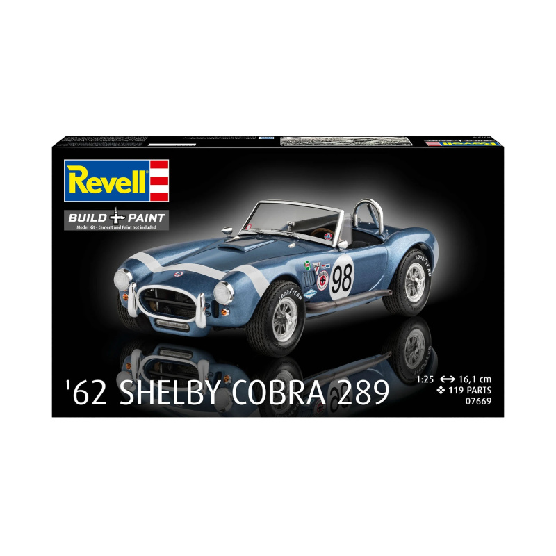 Revell Plastic ModelKit auto 07669 62 Shelby Cobra 289 1:25