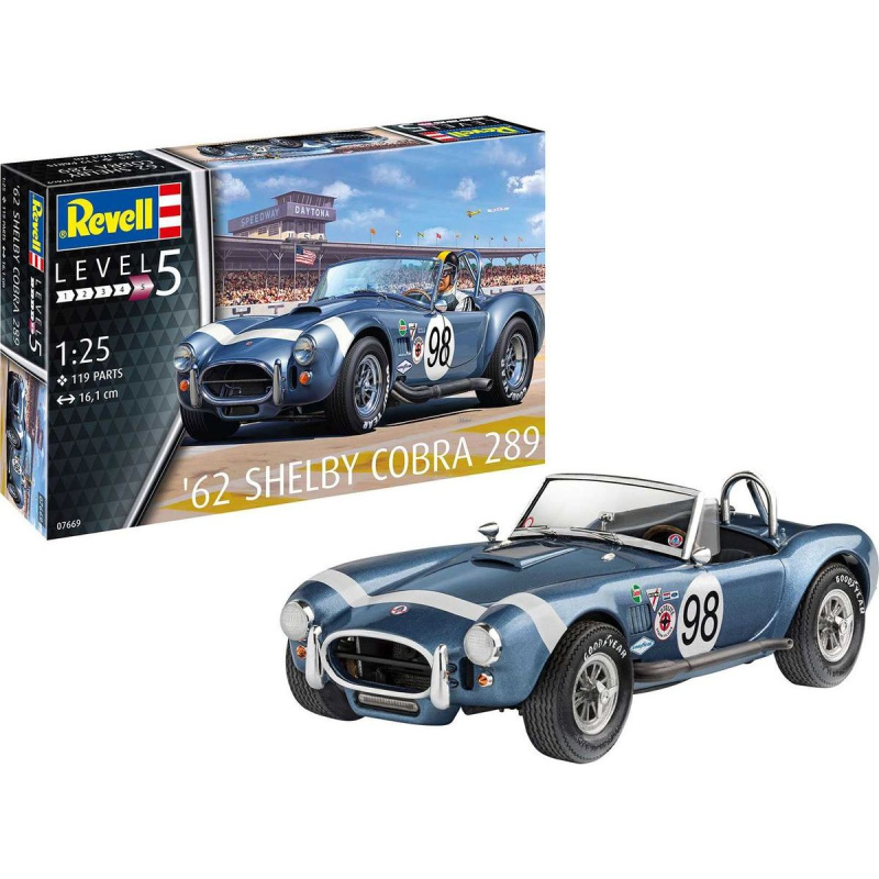 Revell Plastic ModelKit auto 07669 62 Shelby Cobra 289 1:25