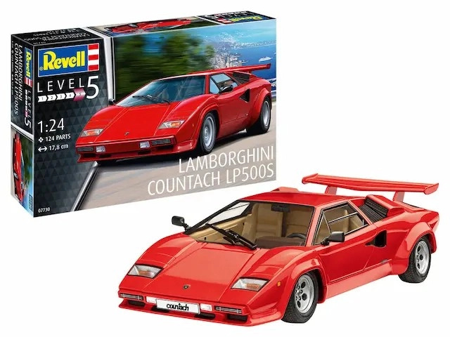 REVELL Plastic ModelKit auto 07730 Lamborghini Countach LP500S 18-07730 1:24