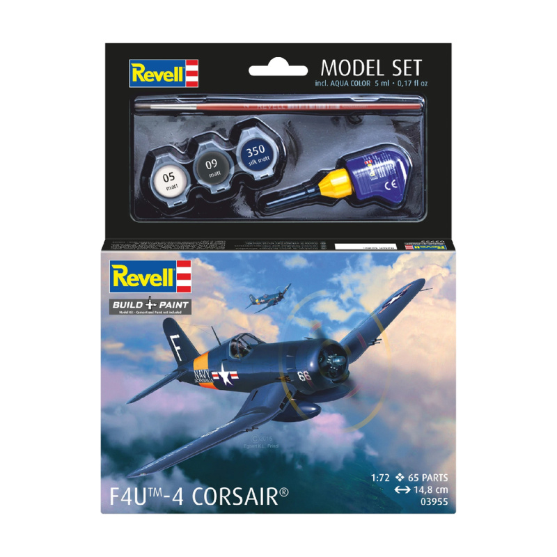 Revell model set plane 63955 F4U 4 Corsair 1:72