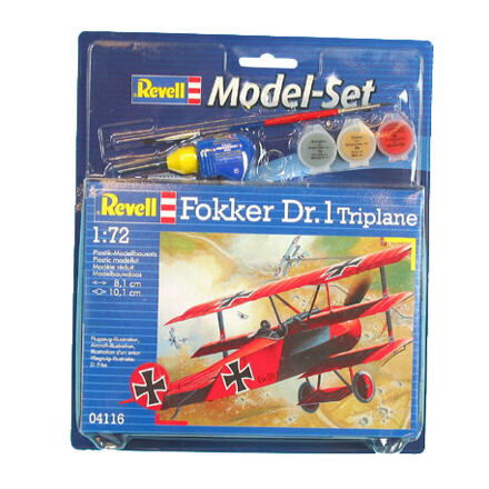 Revell ModelSet letadlo 64116 - FOKKER DR.1Triplane (1:72)