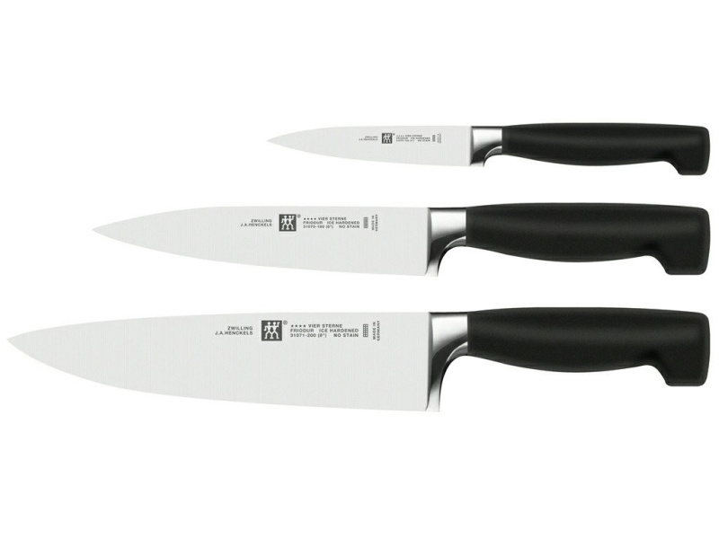 Zwilling Four Star sada nožů, 3 ks (kuchařský, plátkovací, špikovací) 1002238